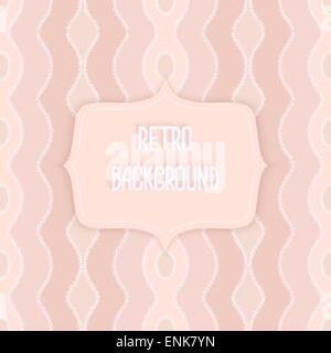 Retro-Hintergrund mit durchbrochenen Creme Musterdesign - Vektor-Illustration. EPS 10 Stock Vektor