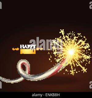 Vektor Diwali Festival Cracker Hintergrund Stock Vektor