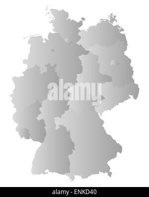 Karte von Deutschland Stockfoto