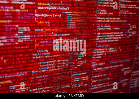 Roter code Stockfoto