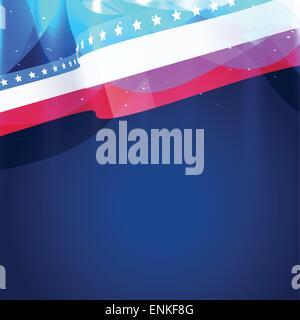 schöne amerikanische Flagge Vektor-design Stock Vektor