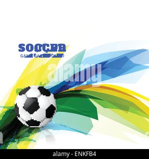 abstrakte bunte Fußball-Spiel Vektor-design Stock Vektor