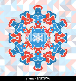 Mandala-Kunst-Vektor Stockfoto