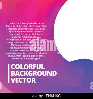 bunte Vektor Hintergrund mit Platz für Ihren text Stock Vektor