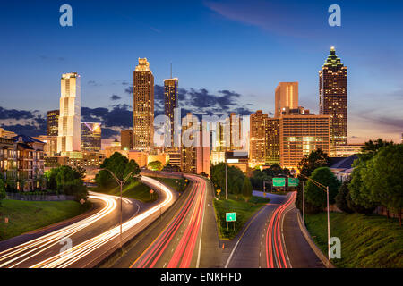 Die Innenstadt von Skyline von Atlanta, Georgia, USA. Stockfoto