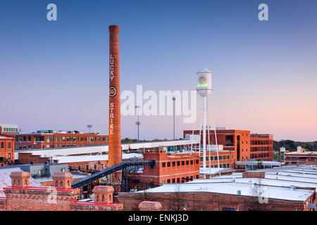 Durham, North Carolina, USA The American Tobacco Historic District. Stockfoto