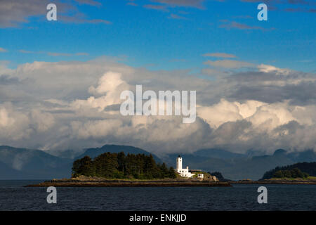 Fünf Finger Leuchtturm. Frederick Sound. Stephans Passage.  Petersberg-Alaska. Verbringen den Tag in Frederick Sound zu erkunden und Stockfoto