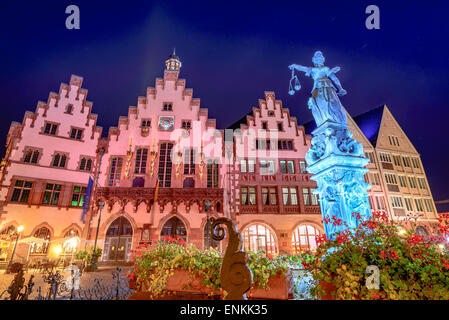 Frankfurt, deutsche alten Stadtplatz. Stockfoto