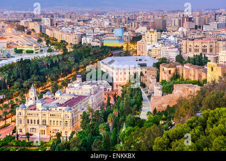 Malaga, Spanien Stadtbild. Stockfoto
