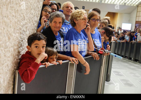 Nervi Hall, Vatikanstadt. 7. Mai 2015. der Fußballverein SS Lazio im Publikum vom Papst Francis. Bildnachweis: Wirklich einfach Star/Alamy Live-Nachrichten Stockfoto