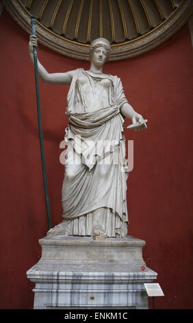 Statue der Hera. 2. Jh. n. Chr. Kopie eines späten griechischen Originals. Barberini Sammlung. Pio-Clementine Museum. Vatikanischen Museen. Stockfoto