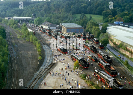 DB (Deutsche Bahn) 150. Ausstellung, Bochum, Deutschland. 1985 Stockfoto
