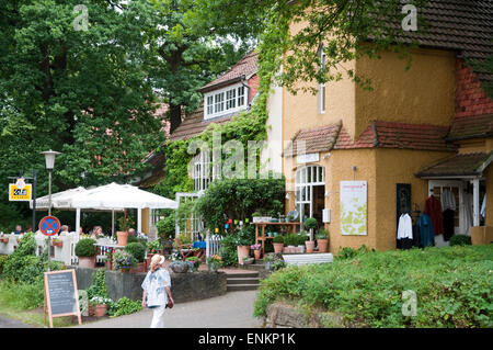 Cafe, Worpswede, Niedersachsen, Deutschland |  Cafe, Worpswede, Niedersachsen, Deutschland Stockfoto