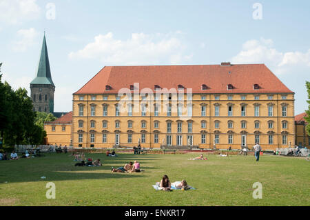 Schloss, Schlossgarten, Universität Osnabrück, Niedersachsen, Deutschland Stockfoto