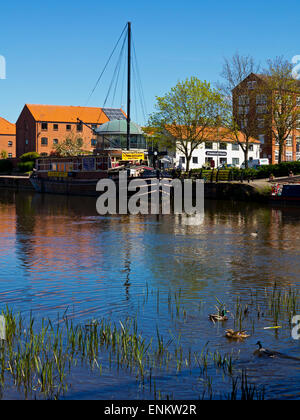 Der Fluss Trent in Newark auf Trent Nottinghamshire England UK Stockfoto