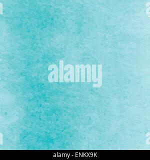Blau türkis Aquarell künstlerischen Hintergrund-Design. Vektor-Illustration. Stock Vektor