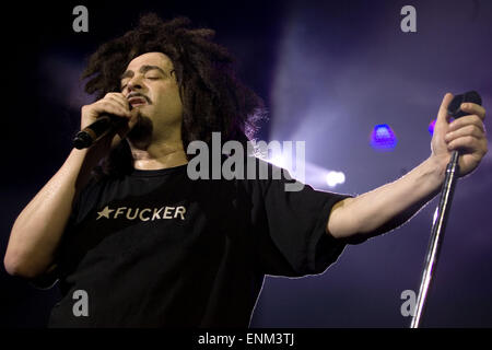 Zählen der Krähen, die live im Konzert in der O2 Academy Featuring: Adam Duritz Where: Glasgow, Schottland, Vereinigtes Königreich bei: 2. November 2014 Stockfoto