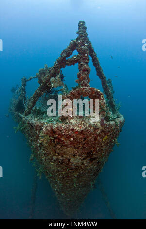 Das Wrack der Spiegel Grove finden Sie auf der Unterseite von Key Largo, FL. Stockfoto