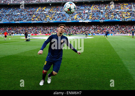 Barcelona, Spanien. © 6. Mai 2015. Lionel Messi (Barcelona) Fußball: UEFA Champions League Semi final 1. Bein match zwischen FC Barcelona 3-0 FC Bayern München im Camp Nou in Barcelona, Spanien. Kredit: D. Nakashima/AFLO/Alamy Live-Nachrichten Stockfoto