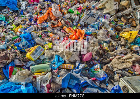 Mülldeponie im Himalaya, Nepal Stockfoto