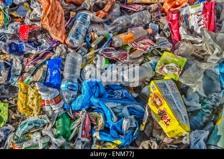 Mülldeponie im Himalaya, Nepal Stockfoto