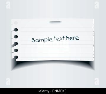 Notizpapier Stock Vektor