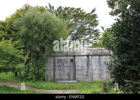 Madron-Friedhof mit Gräbern, Grabsteinen und Gedenkstätten Stockfoto