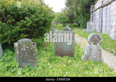 Madron-Friedhof mit Gräbern, Grabsteinen und Gedenkstätten Stockfoto