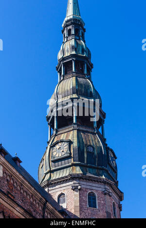 St.-Peter Kirche (oder Peterbaznica), Altstadt (Vecriga) Riga, Lettland Stockfoto