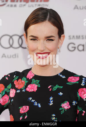 ELIZABETH HENSTRIDGE U.S. Fllm Schauspielerin im April 2015. Foto Jeffrey Mayer Stockfoto