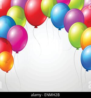 Festlichen Ballons echte Transparenz. Vektor-Illustration EPS 10 Stock Vektor