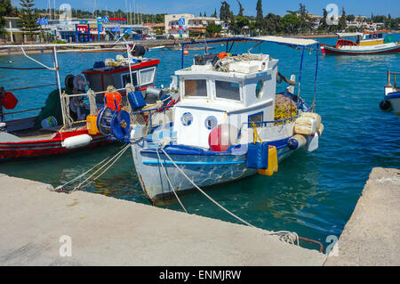 Kleine Fischerboote, Porto Cheli, Portocheli Hafen, Hafen, holiday Resort, Griechenland Stockfoto