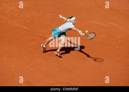 Madrid, Spanien. 8. Mai 2015. Svetlana Kuznetsova schlägt Maria Sharapova 6-2 6-4 in ihrem Halbfinale, um Madrid Open Damen Einzel Finale zu gelangen. Bildnachweis: Aktion Plus Sport/Alamy Live-Nachrichten Stockfoto