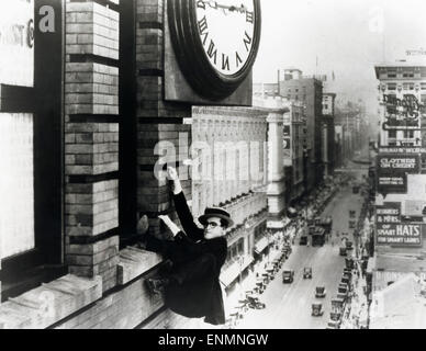 Sicherheit letzte!, USA 1923, aka: Ausgerechnet Wolkenkratzer, Sicherheit Spielt Keine Rolle, Regie: Fred Newmeyer, Sam Taylor, Darste Stockfoto