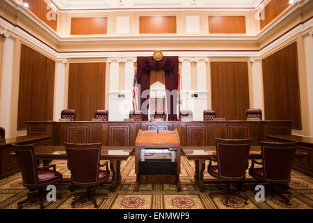 Florida Supreme Court Gerichtssaal Interieur Stockfoto