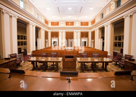 Florida Supreme Court Gerichtssaal Interieur Stockfoto