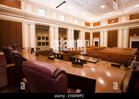 Florida Supreme Court Gerichtssaal Interieur. Stockfoto