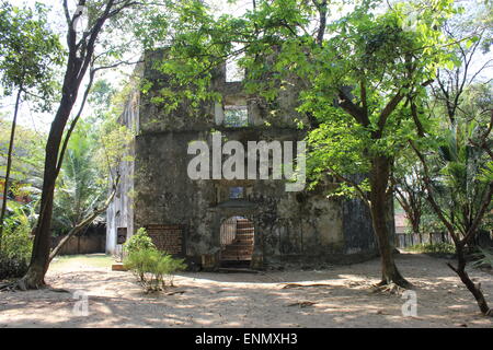 Pallippuram portugiesisches Fort auf Vypeen Island. Älteste europäische Denkmal in Indien Stockfoto