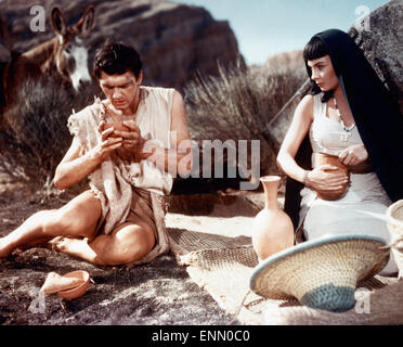Die ägyptische, USA 1954, aka: Sinuhe der Ägypter, Regie: Michael Curtiz, Monia: Edmund Purdom, Jean Simmons Stockfoto