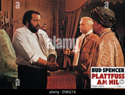 Plattfuß bin Nil, Italien 1980, aka: Piedone D'Egitto, Regie: Steno, Monia: Bud Spencer, Karl-Otto Alberty, Adel Adham Stockfoto