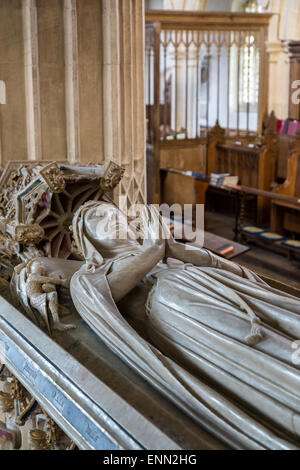 Großbritannien, England, Ewelme. Effigie von Alice de la Pole, Dutchess of Suffolk, Enkelin von Geoffrey Chaucer. Stockfoto