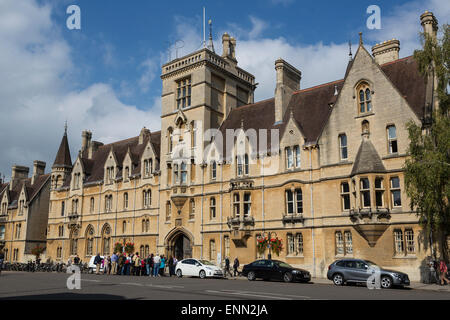 Großbritannien, England, Oxford.  Am Balliol College, Broad Street. Stockfoto