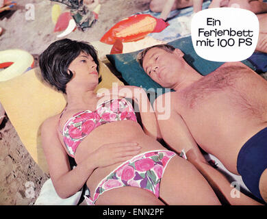 Ein Ferienbett Mit 100 PS, Deutschland 1965, Regie: Wolfgang Becker, Monia: Dietmar Schönherr, Elma Karlowa Stockfoto