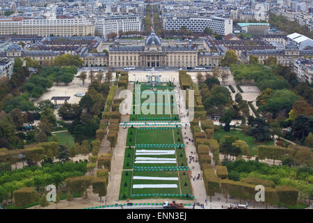 Champs de Mars in Paris, Frankreich Stockfoto