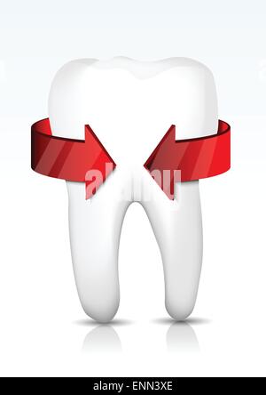 Vektor-Zahn-Schutz Stock Vektor