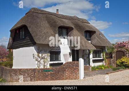 Manor Farm Cottage, Cliddesden, Hampshire, England Stockfoto