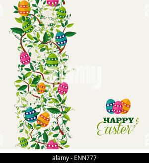 Bunte Ostern Grußkarte Stock Vektor