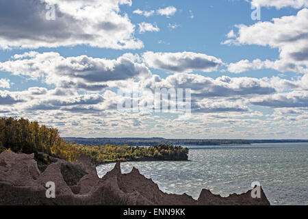 Chimney Bluffs State Park Stockfoto