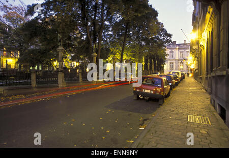 Europa, Belgien, Brüssel, auf der Place du Petit Sablon. -Europa, Belgien, Bruessel, am Place du Petit Sablon. Stockfoto