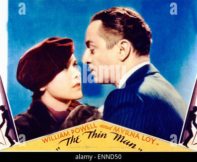 Der dünne Mann, USA 1934, auch bekannt als: The Thin Man, Regie: W.S. Van Dyke, Monia: William Powell, Maureen O'Sullivan Stockfoto